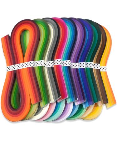 JUYA 60-Color Paper Quilling Strips Set - 10 Packs, 54cm Length, 3mm Width - Buy Online on SooperMarket.com
