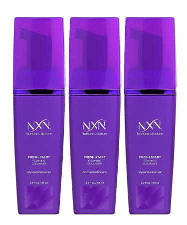 NxN Fresh Start Deep Pore Facial Cleanser Instant Foaming Make-Up Remover Natural Formula for Oily/Combination Skin 5.9 Fl Oz