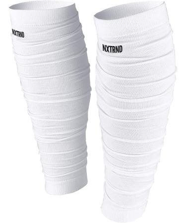Nxtrnd Football Leg Sleeves for Men & Boys - White - One Size (Pair) - Buy Online on SooperMarket.com