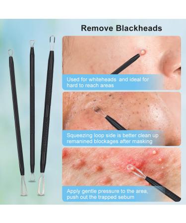 Fangze Pimple Popper Tool Kit - 10pcs Stainless Steel Blackhead Remover Set with Leather Bag - Buy Online on SooperMarket.com