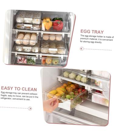 OSALADI 1 Set Food Container Fridge Shelf Holder Stable Egg Organizer Egg Tray Refrigerator Supplies Drawer - Buy Online on SooperMarket.com