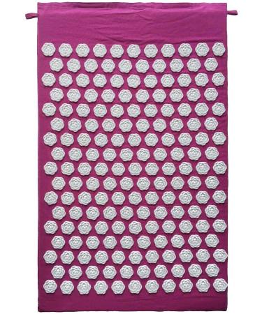 Accupuncher Mat | Portable Pressure Point Mat with Strike | Accupressure Mat and Pillow Set Promotes Relaxation & Strike for Optimal Health and Wellness Purple Two Piece Suit - Buy Online on SooperMarket.com