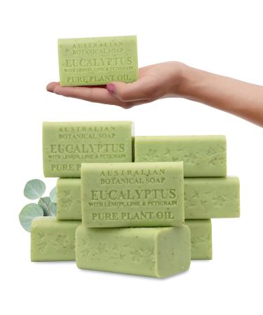 Australian Botanical Soap, Eucalyptus with Lemon, Lime and Petitgrain, 6.8 oz. 193g - Pack of 8
