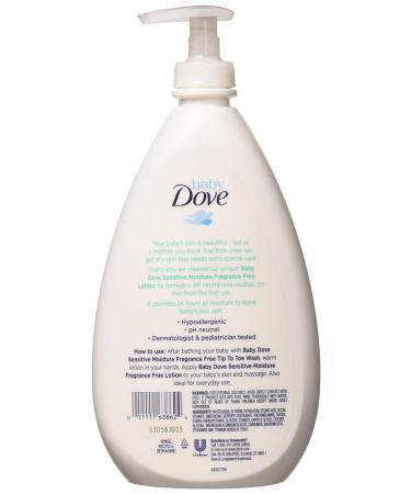Baby Dove Sensitive Moisture Face and Body Lotion 20 Fl Oz - Pack of 4 - Buy Online on SooperMarket.com