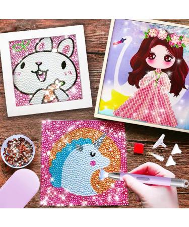 5D Diamond Painting LED Light Pen Kit - Rechargeable Art Accessory with 2 Light Modes, Glue, Clay & Storage Case - Purple - Buy Online on SooperMarket.com