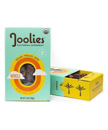 Joolies Organic Whole Medjool Dates | 14 Ounce, 2 Pack | Fresh California Grown Fruit | Vegan, Gluten-Free, Paleo, No Sugar Added | Great Source of Fiber & Antioxidants Whole 14 Ounce (Pack of 2)