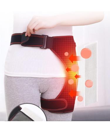 Shop Hip Bandage with Hot & Cold Packs | 5V Sciatic Support & Heated Compression for Pain Relief - Buy Online on SooperMarket.com