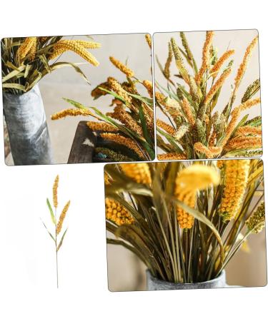 DECHOUS Simulated Ears of Corn Dry Flowers for Decoration Wheat Sheave Bundle Flower Fake Wheat Stalks Decoration for Home Decor for Home Artificial Plants Faux Plant Straw Manual Pu Golden 12X75CM - Buy Online on SooperMarket.com
