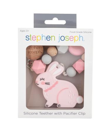 Stephen Joseph Bunny Pacifier Clip - Secure and Stylish Holder - Buy Online on SooperMarket.com