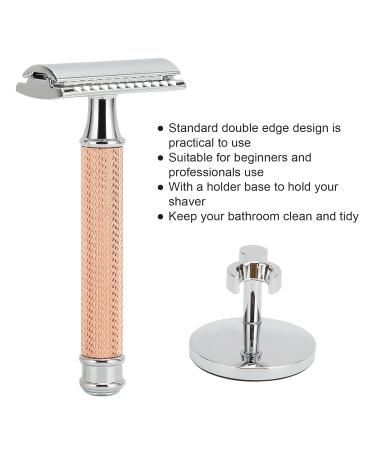 Buy Safety Manual Razor - Men's Double Edge Beard Shaver Handle with Base (No Blade) - Premium Quality for Precision Shaving - Buy Online on SooperMarket.com
