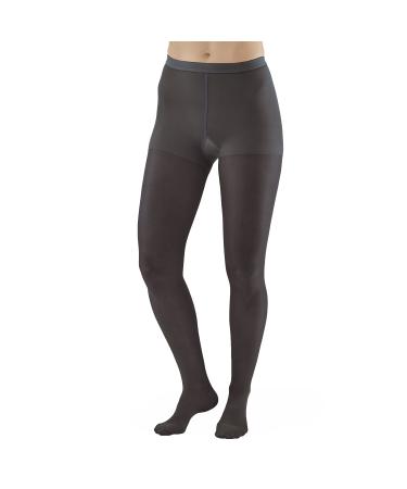 Ames Walker Women's AW Style 15 Sheer Support Closed Toe Compression Pantyhose - 15-20 mmHg Dark Navy Queen 15-Q-Navy Nylon/Spandex Queen Navy