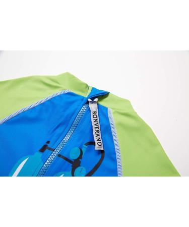 BONVERANO Baby Boys Swimsuit | Toddler Bathing Suit with UPF 50+ Sun Protection | Zipper One Piece Swimwear | 2-3 Years | Diving-goggles - Buy Online on SooperMarket.com
