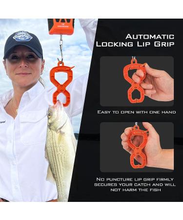 KastKing Fish Scale  WideView Floating Waterproof Digital Scale  2.5 Large LCD Display  110lb Capacity  Multi-Mode Pound/Ounces & Kilograms  Stores up to 9 Weights  Fishing Gifts for Men B: Orange combo - Buy Online on SooperMarket.com
