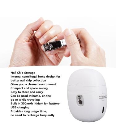 Electric Nail Clipper Safe Automatic Nail Trimmer for Children Seniors Adults Curved Design Easy to Use USB Rechargeable - Buy Online on SooperMarket.com