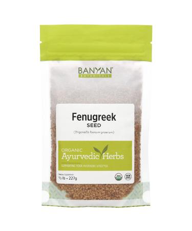 Banyan Botanicals Fenugreek Seed - USDA Organic - Aromatic Spice that Promotes Healthy Digestion* - Trigonella foenum-graecum 8 Ounce (Pack of 1)