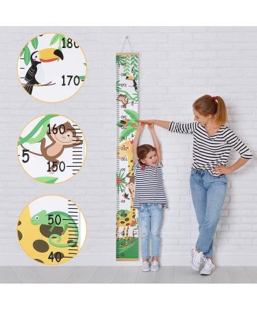 Kids Height Chart - Canvas Growth Chart for Baby with Forest Animal Theme - 79 x 7.9 Inches - Buy Online on SooperMarket.com