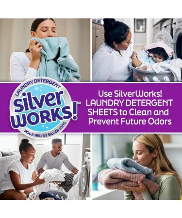 Premium Laundry Detergent Sheets - Silver Ion Odor Elimination | Powerful Fresh Linen Washer Sheets (40 Sheets - Buy Online on SooperMarket.com