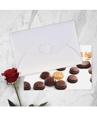 Cookies Food Chocolate Chip Biscuits Pearl Paper Greeting Card - Double-Sided Pearl Effect with Suitable for Various Occasions Cookies Food Chocolate Chip Biscuits One Size - Buy Online on SooperMarket.com