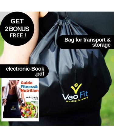 Veofit Men's Sweat Shirt - Neoprene Sauna Vest for Quick Weight Loss | Sizes S-XXXL | Includes Fitness Instructions & Carrying Bag - Buy Online on SooperMarket.com