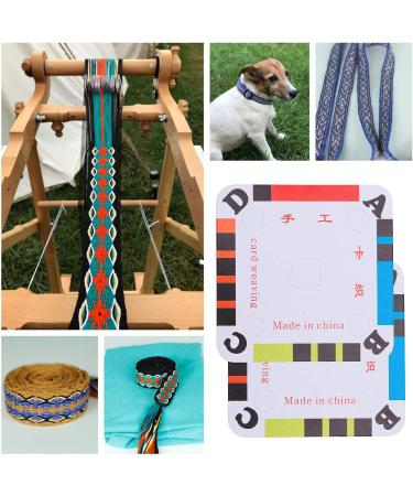 EXCEART Weaving Shuttle and 100Pcs Tablet Weaving Cards - DIY Weaving Supplies for Loom and Inkle Loom | Paper Business Cards for Weaving Accessories - Buy Online on SooperMarket.com