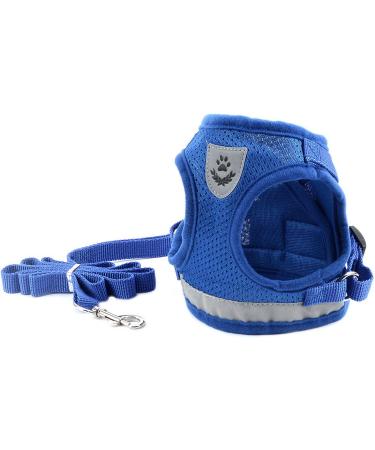 Ranphy Cat Dishes with Leash - Soft Fabric Harness & Breakable Paddle for Small & Adult Cats - Blue - Buy Online on SooperMarket.com