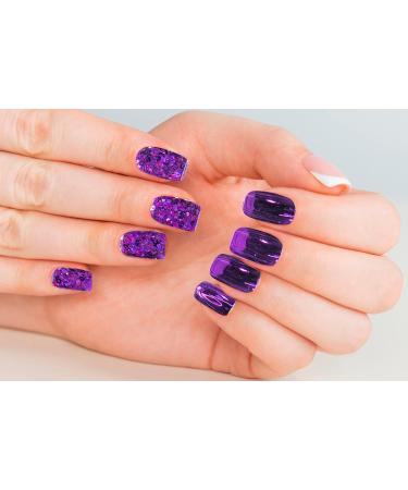 Townley Girl 96 Pcs Stick on Nails Set | Glitter-Glamup & Metallic Press- On Nail Sets for Girls | Self-Adhesive Artificial Nails Pink - Buy Online on SooperMarket.com