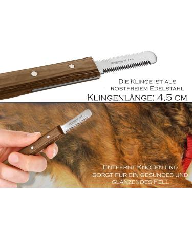 Premium Trimmeters Set for Dogs & Cats | 4-Part Comb & Stainless Steel Fur Knife for All Coat Types - Buy Online on SooperMarket.com