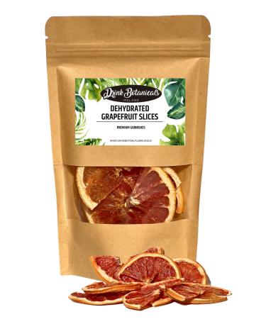 Dehydrated Dried Grapefruit Half Slices Wheels | 100% Natural | Approx 15 + Servings | Dried Grapefruit for Garnishing Cocktails Cake Decoration Baking Fruit Tea Wreaths | Gluten Free | 40 Grams