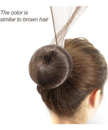 Sularpek Hair Nets 24PCS - Invisible Bun Nets 50cm - Elastic Edge Mesh Hair Nets for Women with 10PCS U Shaped Hair Pins - Light Brown - Buy Online on SooperMarket.com