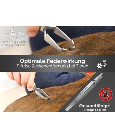 Professional Tick Tweezers | 13.5 cm Tick Remover & Gripper - Ultimate Tick Removal Tool for Safe International Shipping - Buy Online on SooperMarket.com