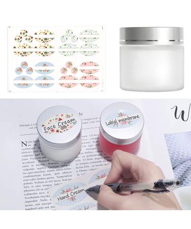 12 Pack 60ml Matte Clear Glass Jars with Silver Lids - Travel Containers for Cosmetics, Makeup, Eye Shadow, and Face Cream - Buy Online on SooperMarket.com