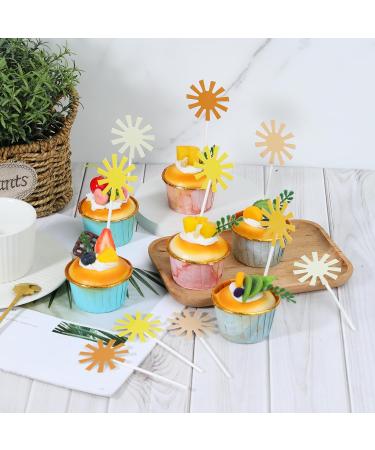 50 Pcs Little Sun Cupcake Toppers First Birthday Decoration Shower Sunshine Cup Cake Decorations Sunshine 1st Birthday Cake Topper Prop Decoration - Buy Online on SooperMarket.com