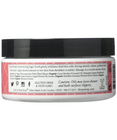 Deep Steep Passion Fruit Guava Sugar Scrub | 8 oz Exfoliating Body Scrub - Buy Online on SooperMarket.com