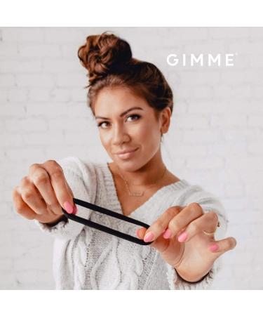GIMME Bands Fitting Kit - Gentle Microfiber Hair Ties for Every Hair Type - Five Sizing Options for Perfect Fit - Black - Buy Online on SooperMarket.com