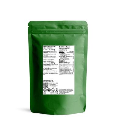 Raw Brazil Nuts 8 oz - Non-GMO, Unsalted, Kosher, Vegan - Keto & Paleo Friendly Trail Mix Snack with Selenium - Buy Online on SooperMarket.com