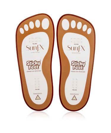 SunFX Disposable Sticky Feet Protectors (100-PAIRS) Spray Tan Feet Protector Pads for Sunless Airbrush Tanning