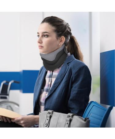 Buy HMLTD Soft Neck Support Pillow | Sponge Neck Relief Wrap for Sleeping & Travel | Unisex Collarage Gray - Buy Online on SooperMarket.com