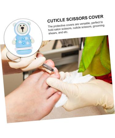 HAPINARY Manicure Tools Cuticle Tweezers Cap Pedicure Cuticle Tweezers Cover Silicone Pedicure Scissors Cover Cuticle Nipper Protective Cap Silica Gel Safety Mask Elastic - Buy Online on SooperMarket.com