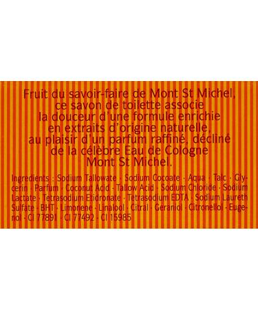 Mont St Michel - Savon Cologne Solide - Ambr e Authentique - 125 g- Lot de 8 - Buy Online on SooperMarket.com
