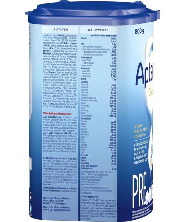 Aptamil Care PRE Infant Milk Powder - 800g | DHA Lactose Only Palm Oil Free - Baby Food from Birth - Buy Online on SooperMarket.com