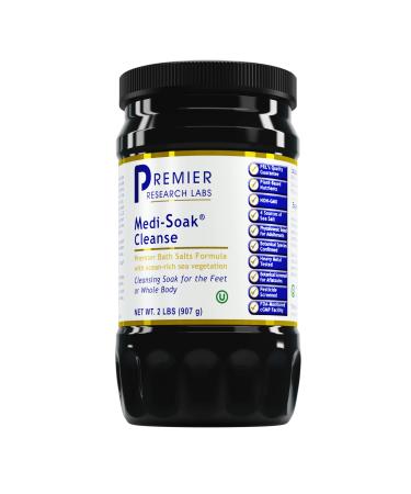 Premier Research Labs Medi-Soak - Supports Feet or Whole Body Cleansing - Features Bath Salts Formula with Ocean-Rich Sea Vegetation - Plants Based Nutrients Powder - 2 lbs