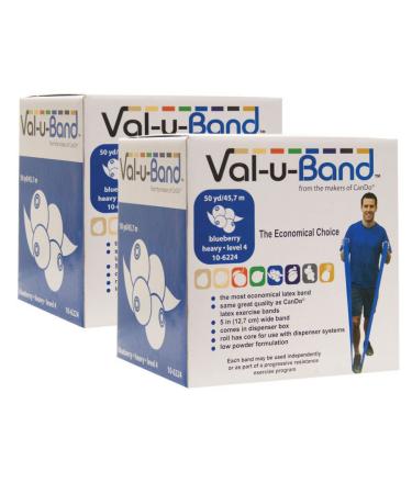 Val-U-Band Exercise Band Twin Pak Blueberry