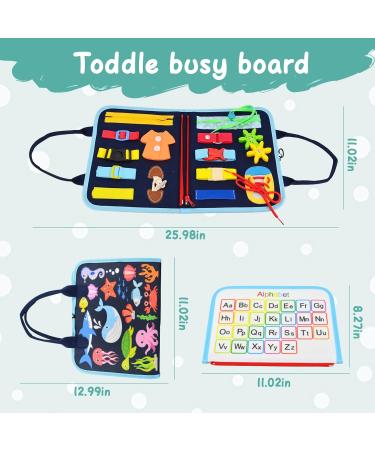 Azalee Busy Board - Montessori Dinosaur Activity Toy for Kids | Enhance Motor Skills & Basic Life Skills - Buy Online on SooperMarket.com