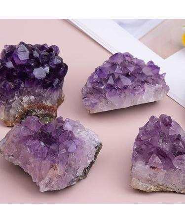 1pc Natural Amethyst Crystal Cluster Quartz Raw Purple Stone Ornaments Feng Shui Ore Home Decoration Household Natural Stones and Minerals (Color : Amethyst Cluster 1pc Size : 120-180g) 120-180g Amethyst Cluster 1pc - Buy Online on SooperMarket.com