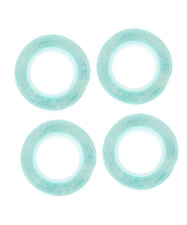 Mikinona 4 Rolls Wig Double Sided Tape Hair Extension Extension Supplies Adhesive Strips for Hair Extension Hair Extension Accessories Waterproof Wig Tape Hair Extension Holder medium Blue