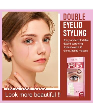 Eyelid Tape Double Eyelid Stickers: Invisible Eyelid Lifter Strips 480Pcs/3Sizes Instant Eyelid Lift for Women - Buy Online on SooperMarket.com