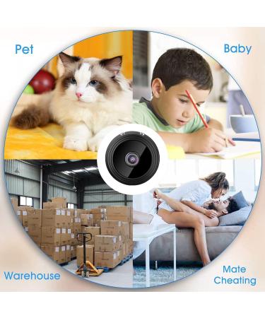 Mini WiFi Spy Camera for Home Security - Motion Detection, Night Vision, Audio, App Control - Nanny/Pet/Car Cam - Buy Online on SooperMarket.com