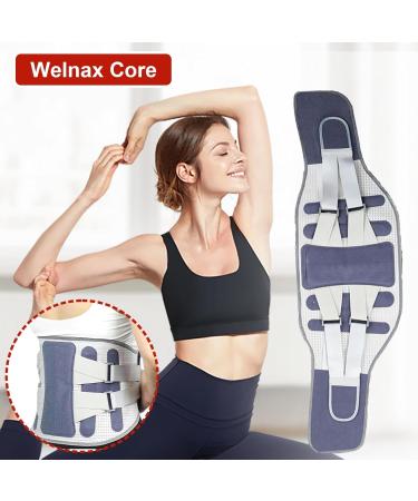 GUANGLU Back Support Belt | Back Protective Brace for Men - Waist Lumbar Lower Back Support Belt for Women Men Back Reliever Spinal Belt Back Relief Strap Blue O - Buy Online on SooperMarket.com