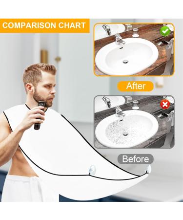 Beard Trimmer Catcher JT JUSTIME Beard Shaving Apron Bib Moustache Grooming Kit with Shaping Tool for Men's Trimming Hair Cutting Cape - Buy Online on SooperMarket.com