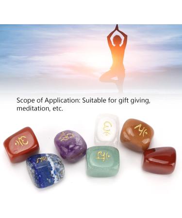 Crystal Rough Stone Raw Stones Runites Gift Runes Sanskrit Gifts Set Presents Tools - Buy Online on SooperMarket.com